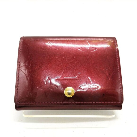 Louis Vuitton LV Card Case Bordeaux Vernis 130-082325 - Picture 1 of 9